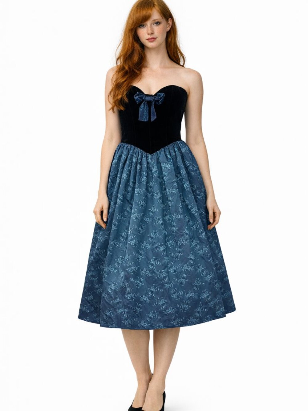Gunne Sax 80s Strapless Prom Dress Tulle Skirt